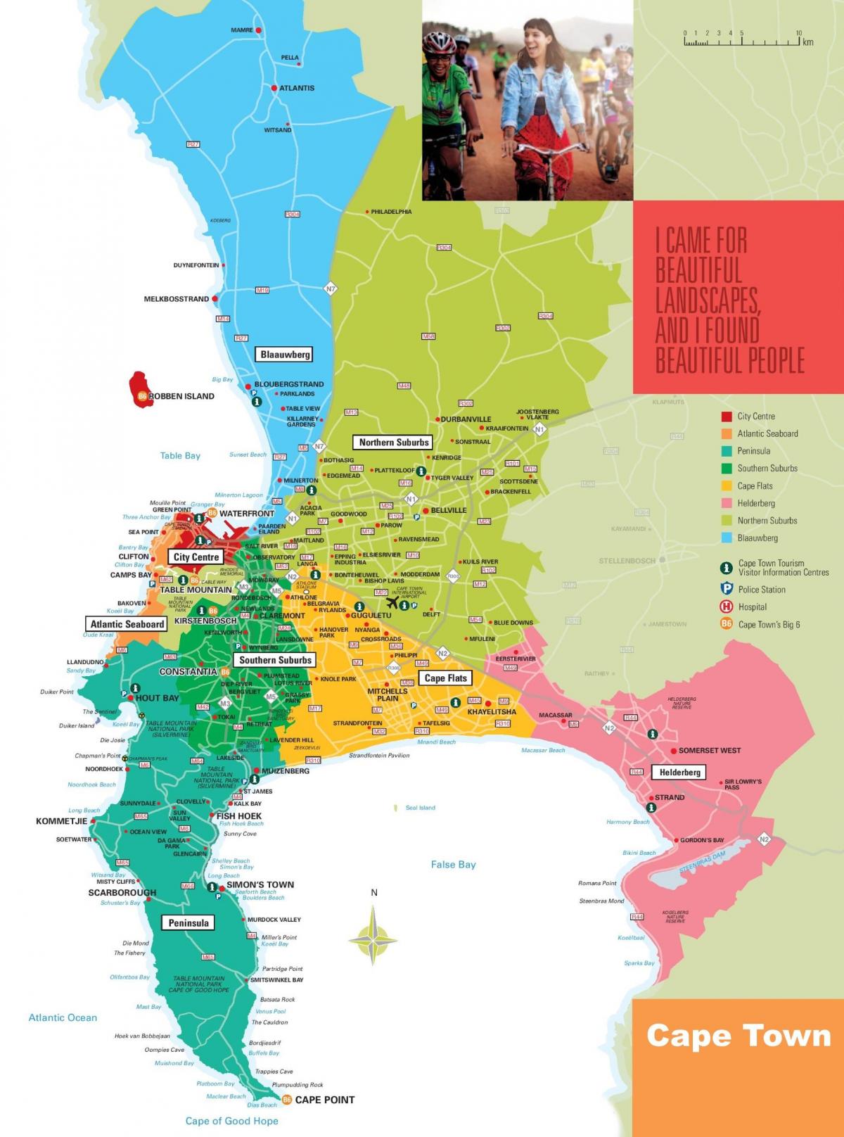 mapa auzo Cape Town