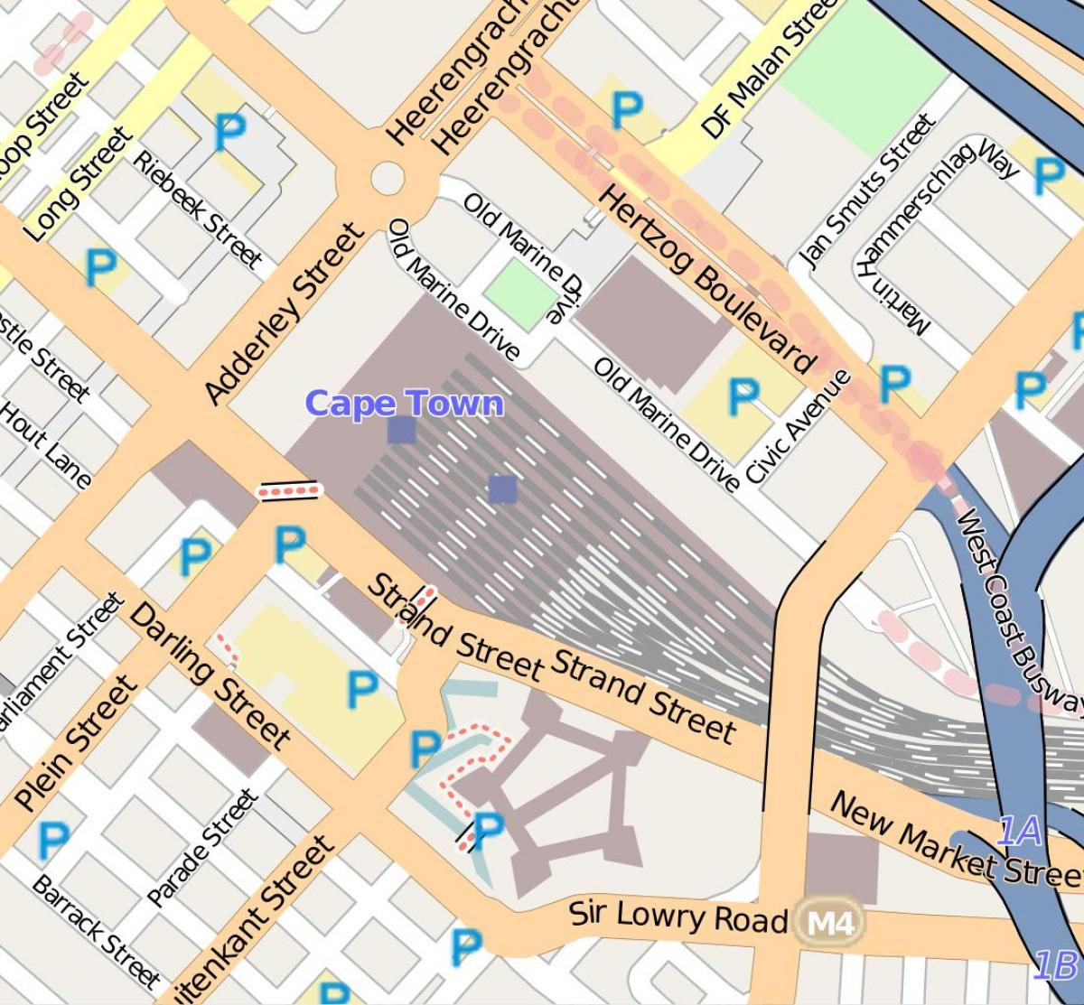 mapa barrack kalean Cape Town