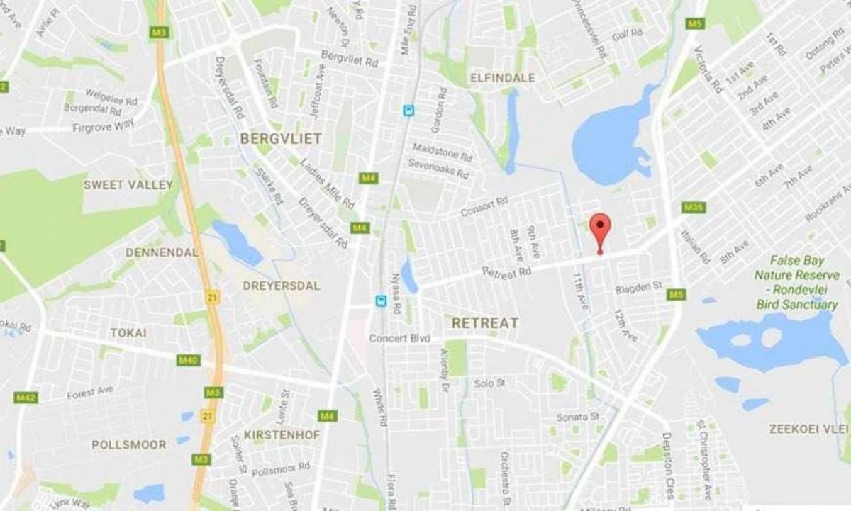 mapa bergvliet Cape Town