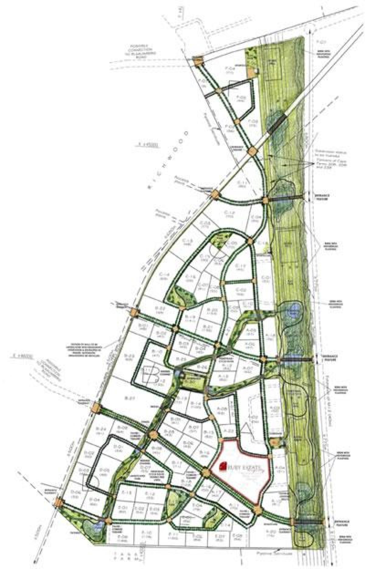 mapa borgoña higiezinen Cape Town