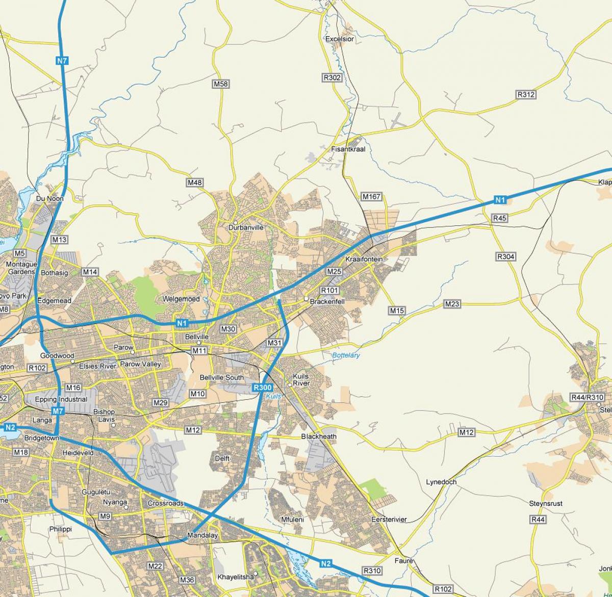 mapa brackenfell Cape Town