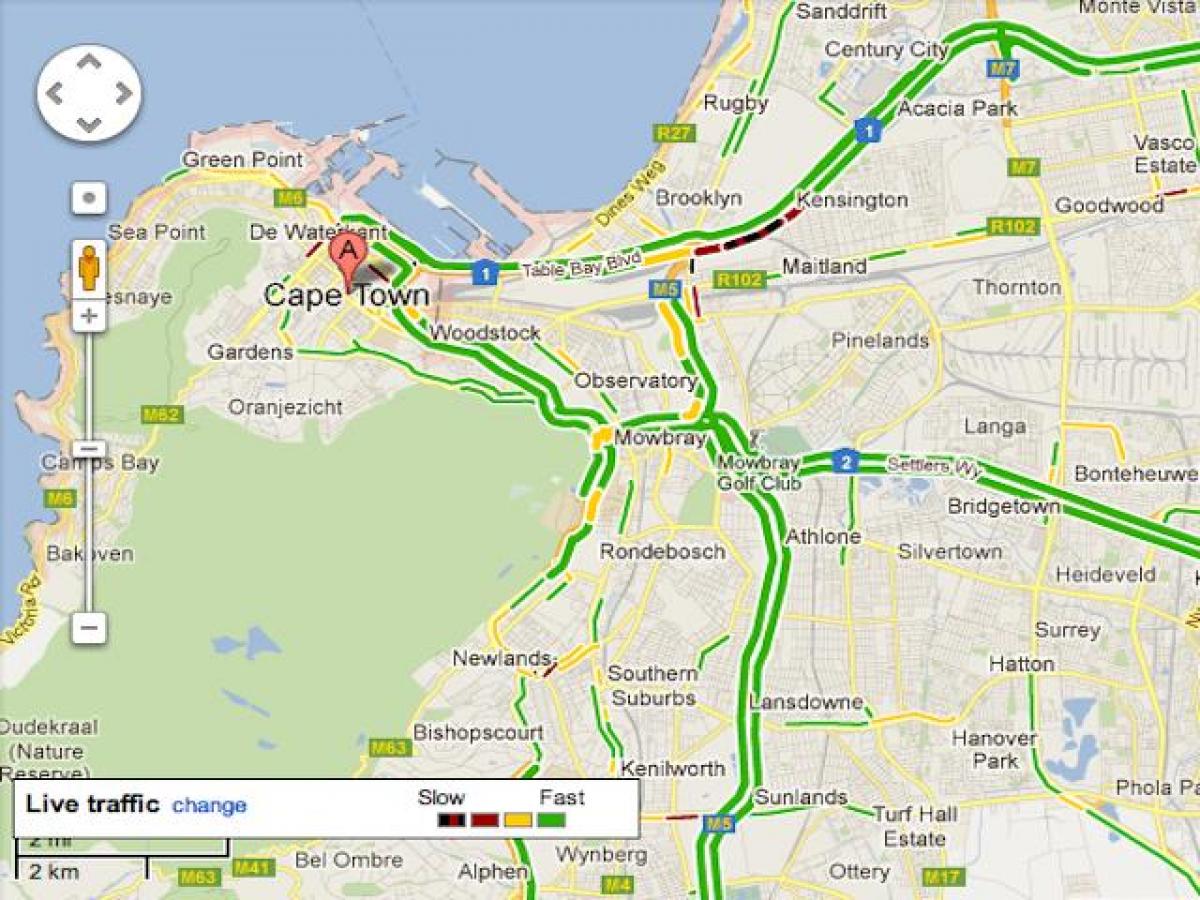 mapa brooklyn Cape Town