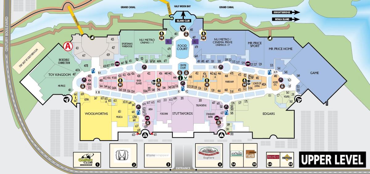 mapa canal oinez mapa Cape Town