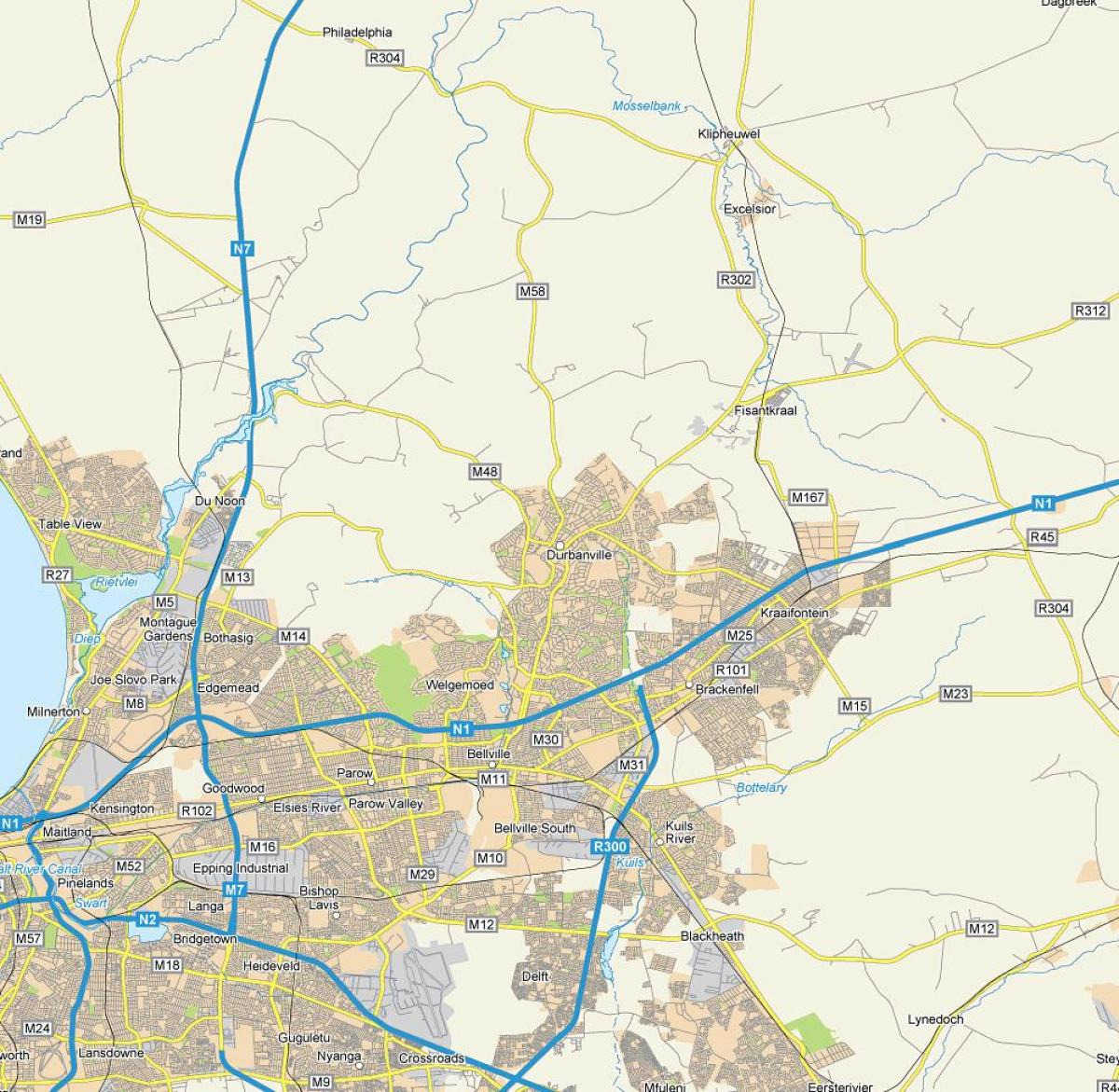 mapa durbanville auzo