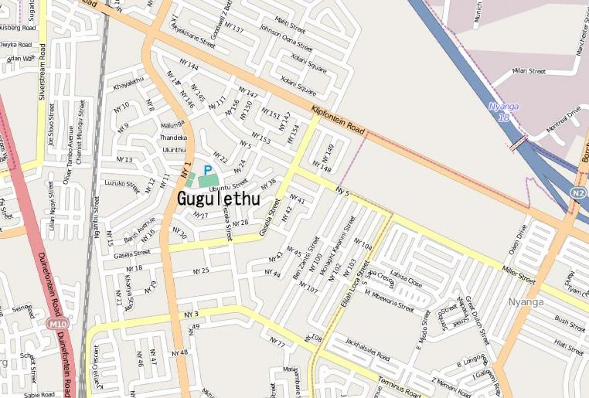 mapa gugulethu Cape Town