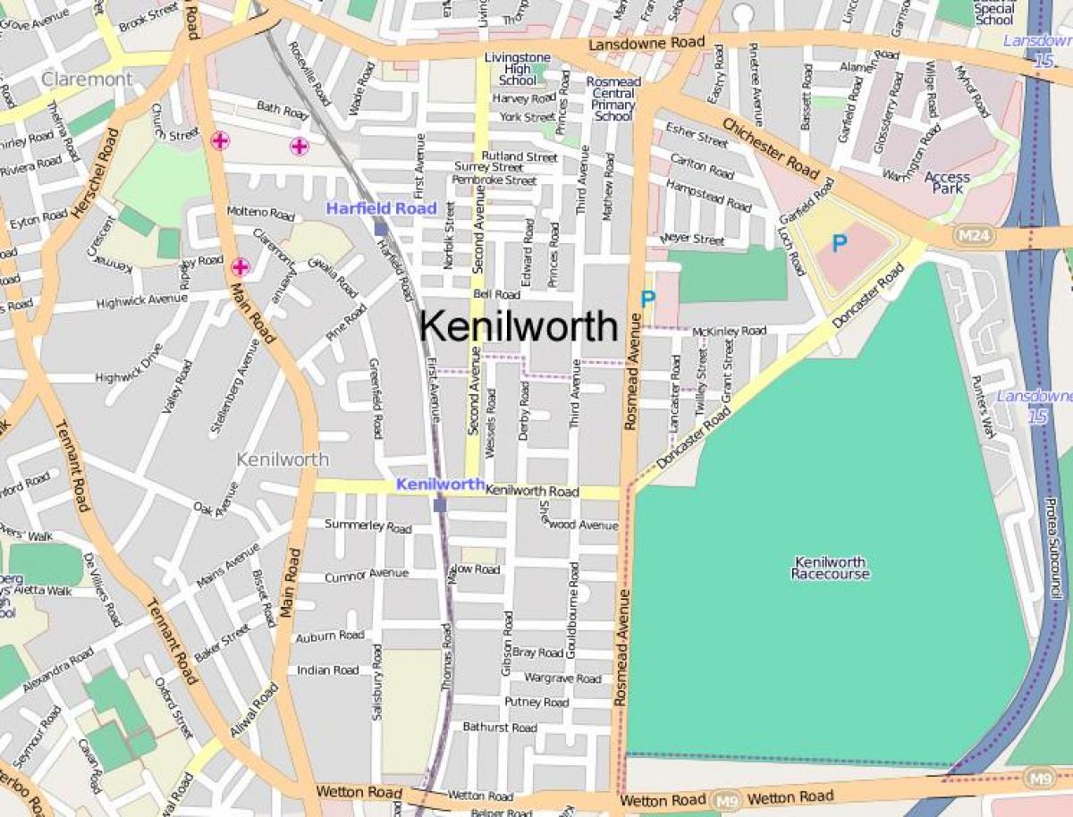 mapa kenilworth Cape Town