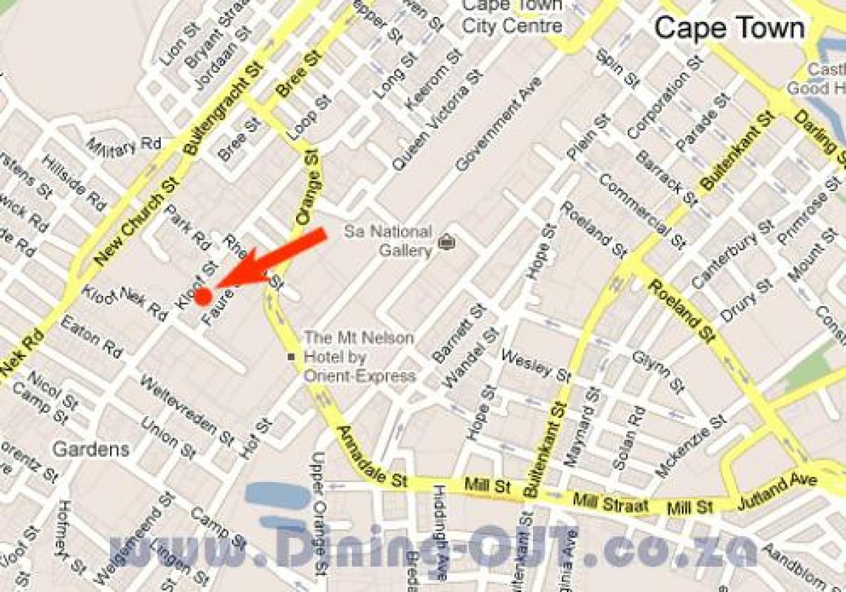 mapa kloof street Cape Town