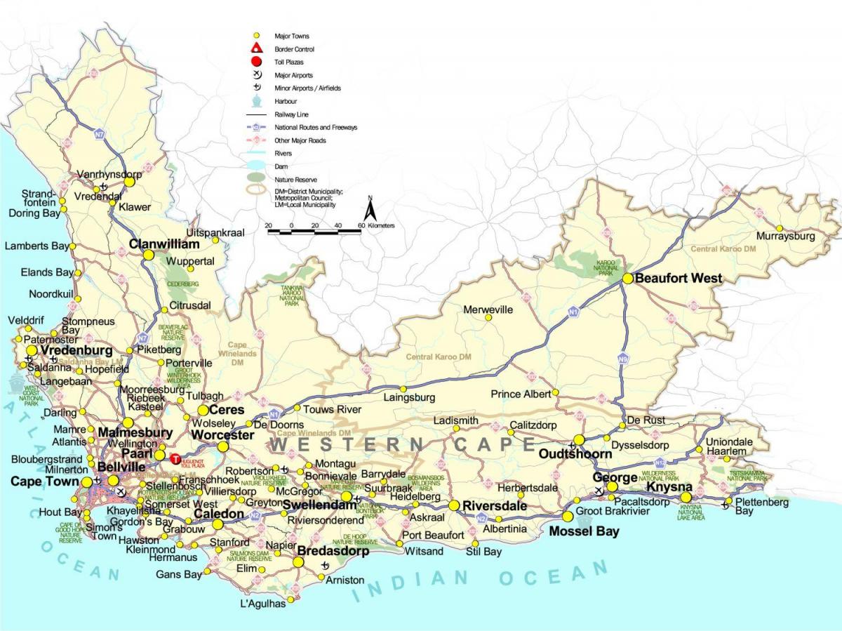 mapa lurmuturra hegoafrika