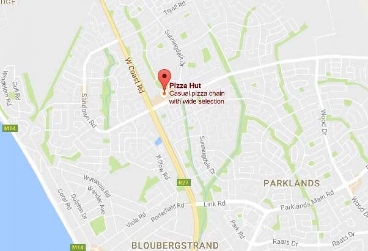 mapa sunningdale Cape Town