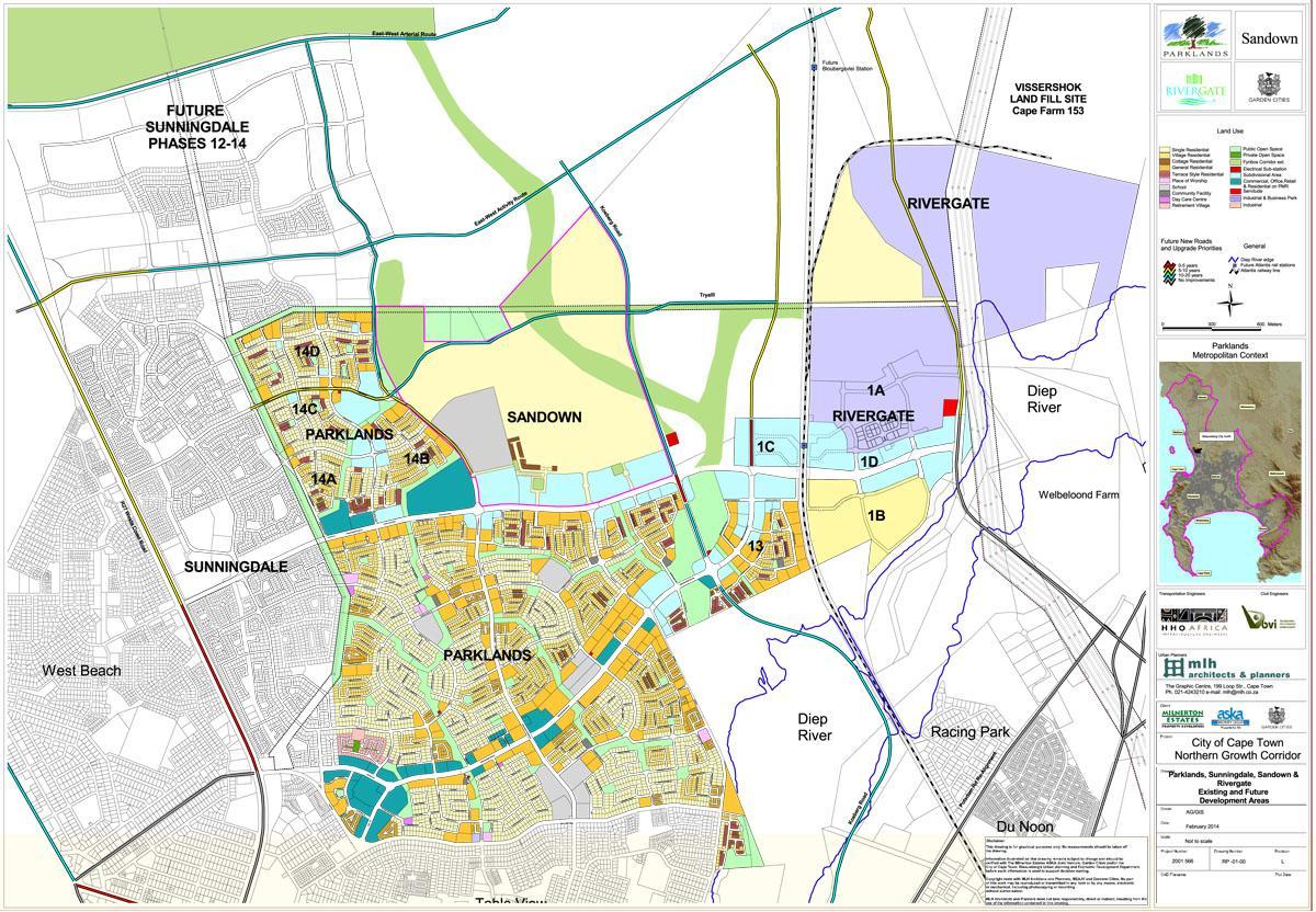 mapa parklands Cape Town 