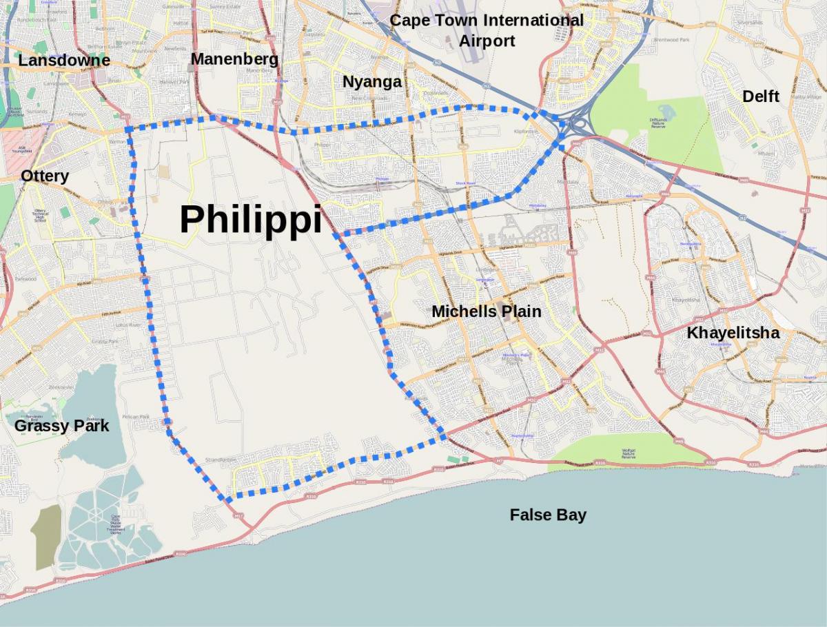 mapa philippi Cape Town