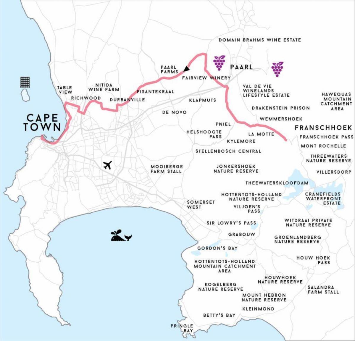 mapa richwood Cape Town 