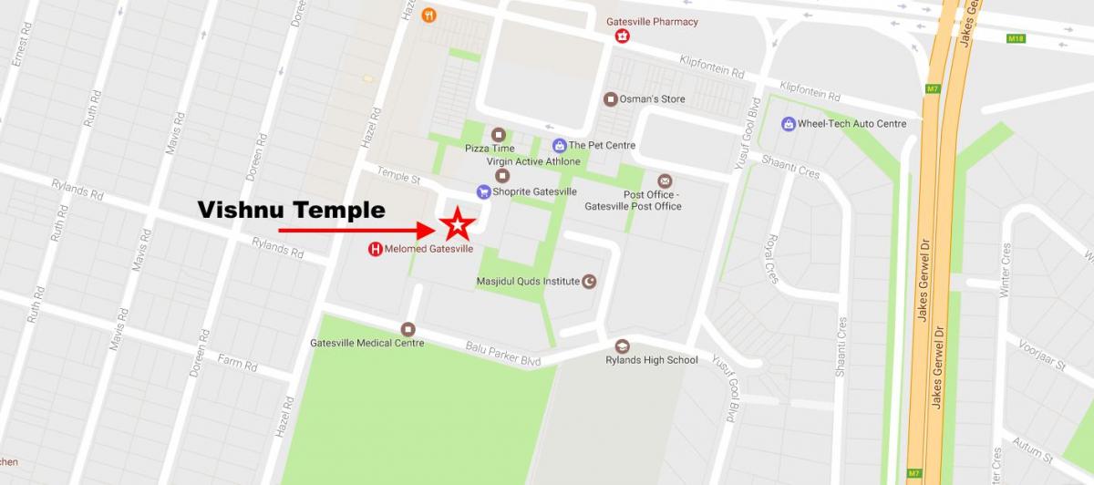 mapa rylands Cape Town
