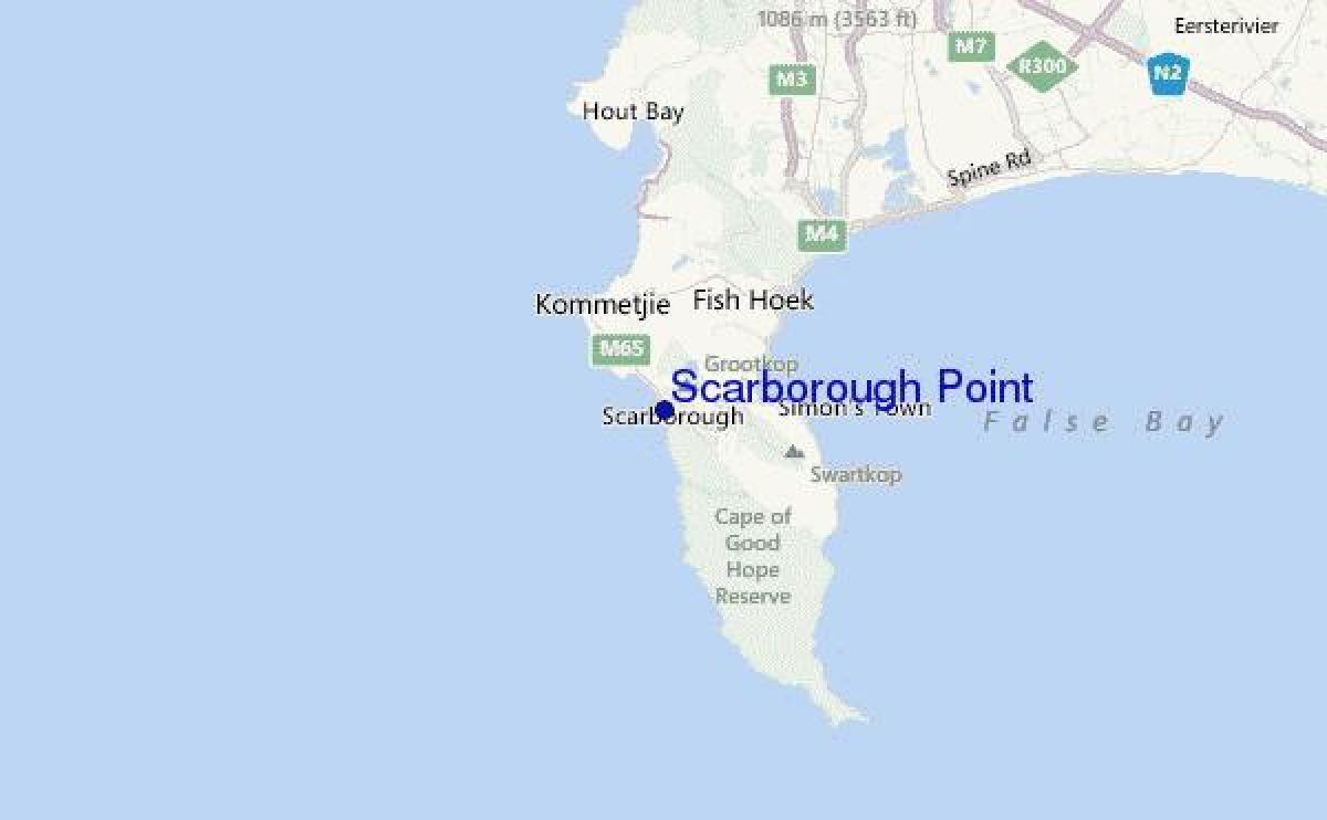mapa scarborough Cape Town