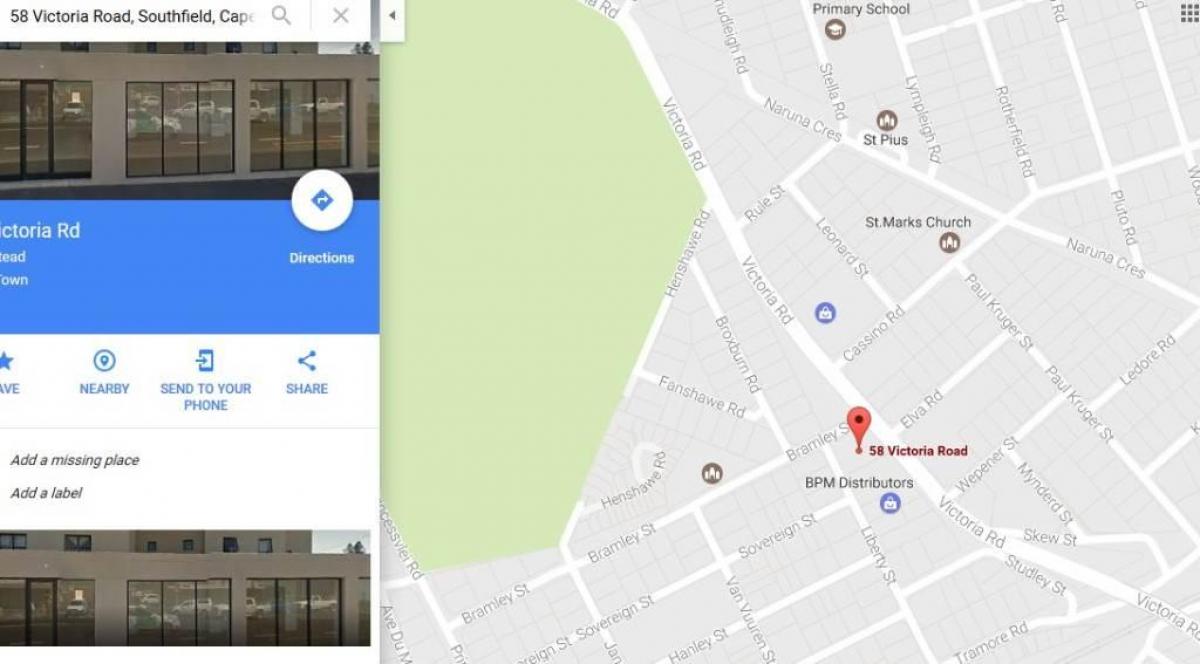 mapa southfield Cape Town