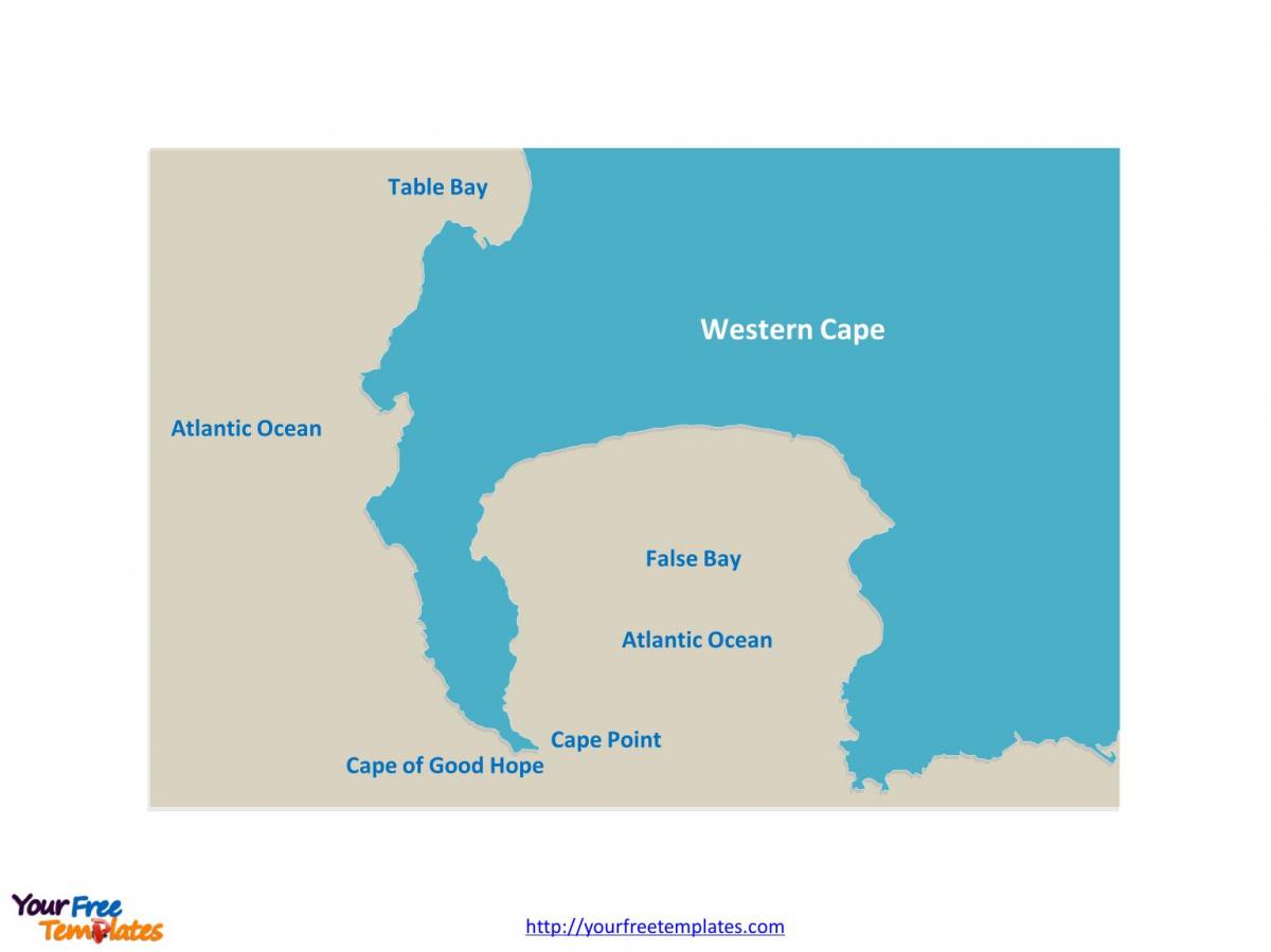 mapa taula bay hegoafrikan