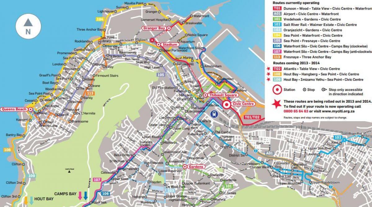 mapa urrezko gezi autobus ibilbidea