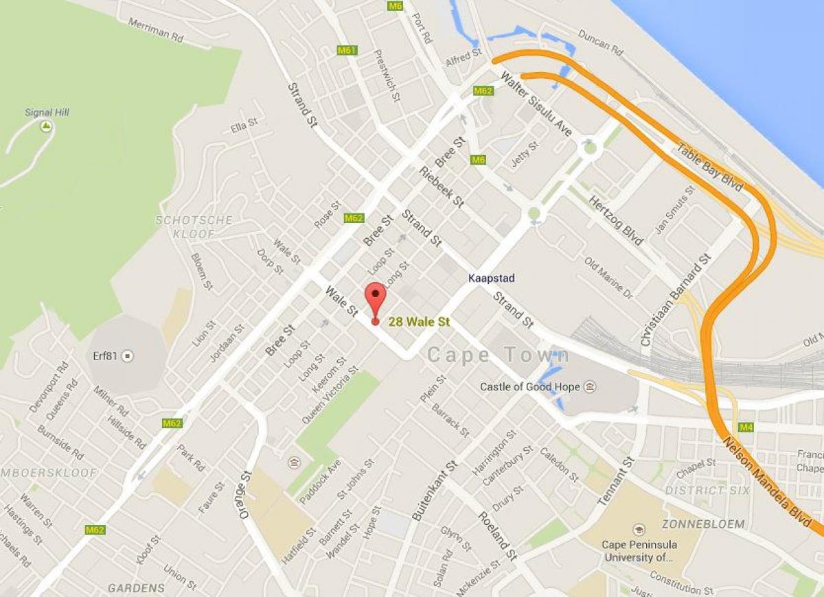 mapa wale kalean Cape Town