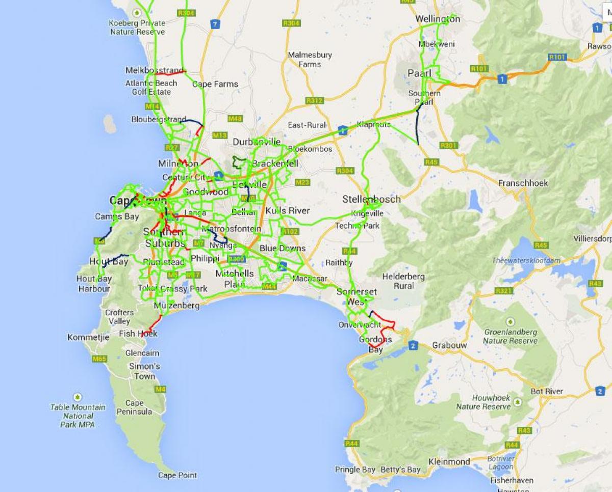 mapa zuntz mapa Cape Town