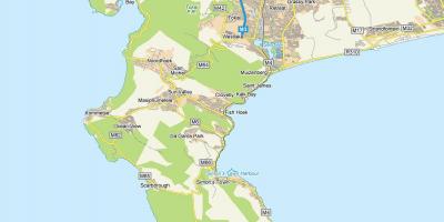 Mapa arrain hoek hegoafrikan