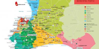 Mapa auzo Cape Town
