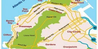 Mapa bantry bay Cape Town