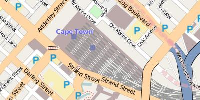 Mapa barrack kalean Cape Town