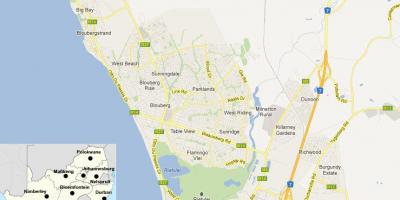 Mapa blouberg