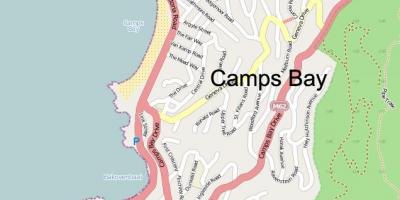 Mapa camps bay Cape Town