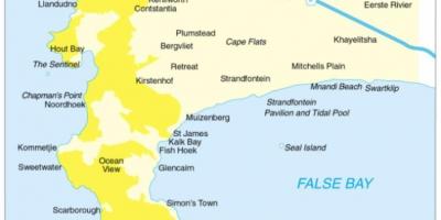 Mapa cape penintsulan tour