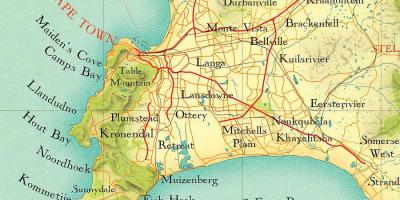 Cape Town kokapena mapa