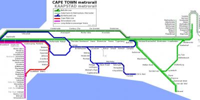 Cape Town metro mapa
