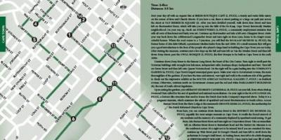 Cape Town walking tour mapa