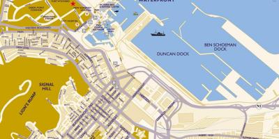 Portu Cape Town bizi mapa