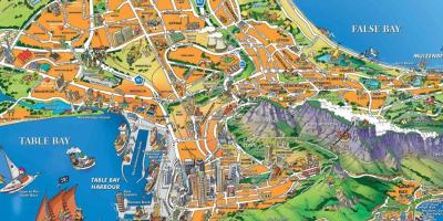 Turismo mapa Cape Town