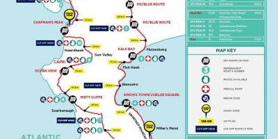 Cape Town bizikleta mapa