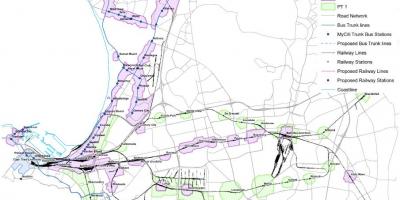 Mapa Cape Town zonifikazioa