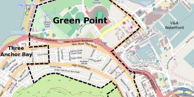 Puntu berdea Cape Town mapa