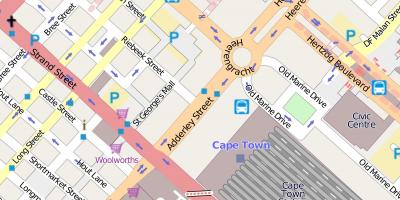 Mapa heerengracht kalean Cape Town