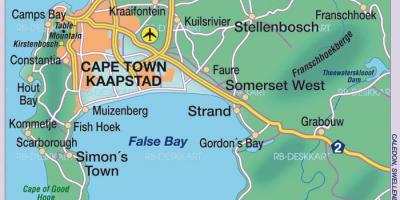 Mapa Cape Town