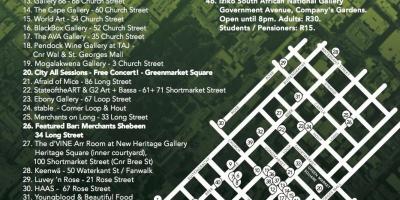 Mapa lehen ostegunetan Cape Town