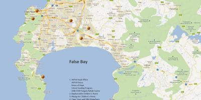 Mapa Cape Town & inguruetan