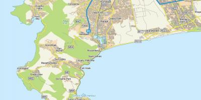 Mapa muizenberg Cape Town
