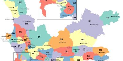 Mapa western cape auzo