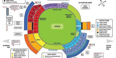 Newlands cricket estadio mapa