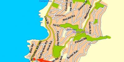 Mapa ozeano ikuspegi Cape Town