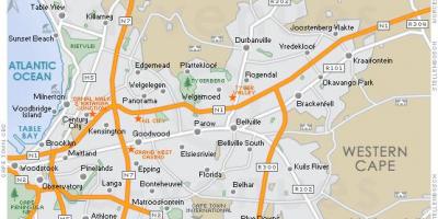 Mapa plattekloof Cape Town