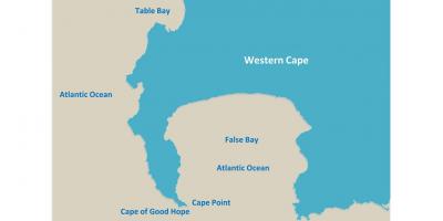 Mapa taula bay hegoafrikan