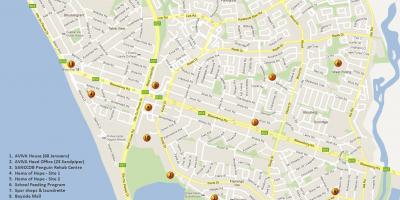 Mapa taula ikusi Cape Town