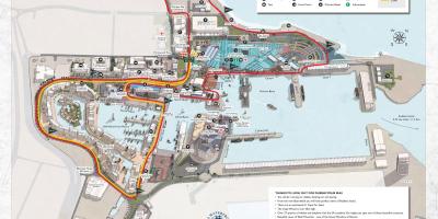 Mapa v&a waterfront mall